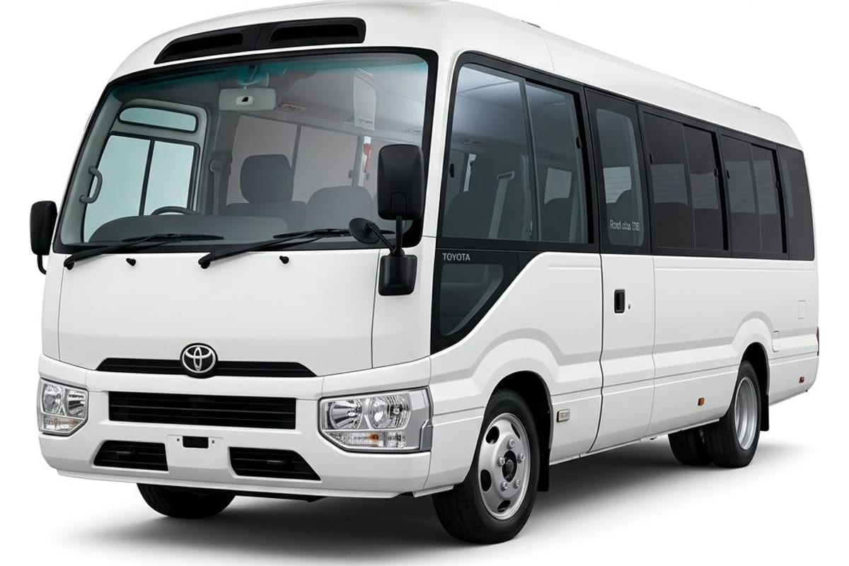 Toyota Coaster Bus for hire in Sri Lanka